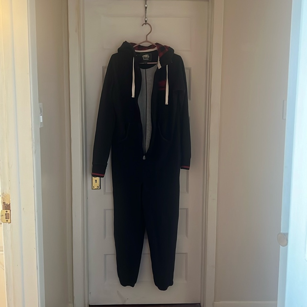 Men’s roots cabin onesie size large